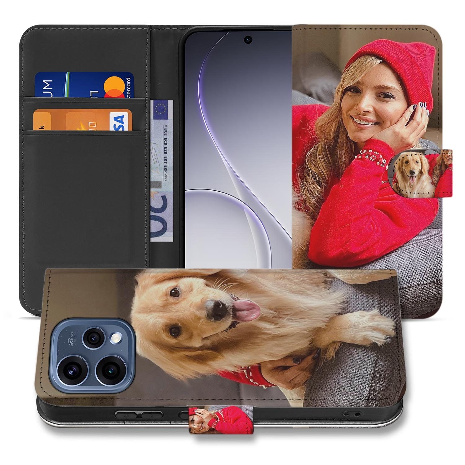 OPPO Reno15 Bookcase Hoesje Maken met Eigen Foto B2ctelecom