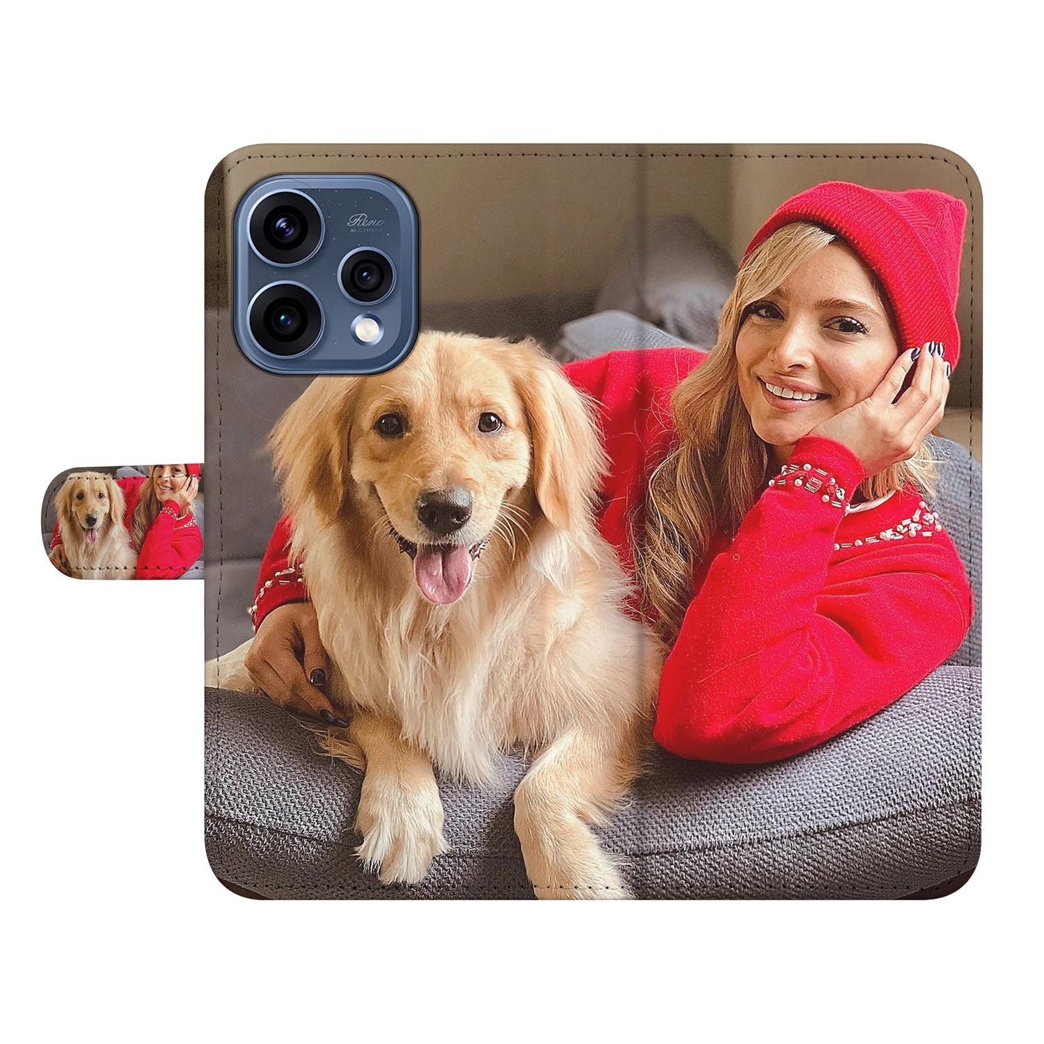 OPPO Reno15 Bookcase Hoesje Maken met Eigen Foto B2ctelecom