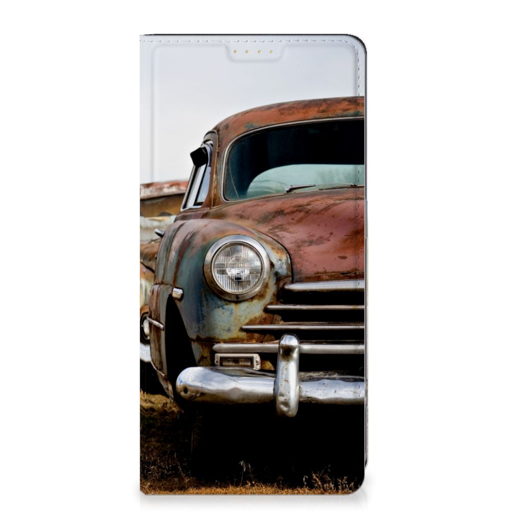 OPPO Reno8 T 4G Stand Case Vintage Auto vintage auto voorkant