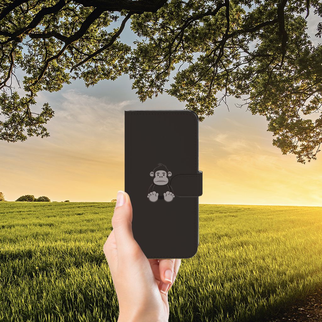 OPPO Reno8 T 5G Leuk Hoesje Gorilla flipcase gorilla hand zonsondergang