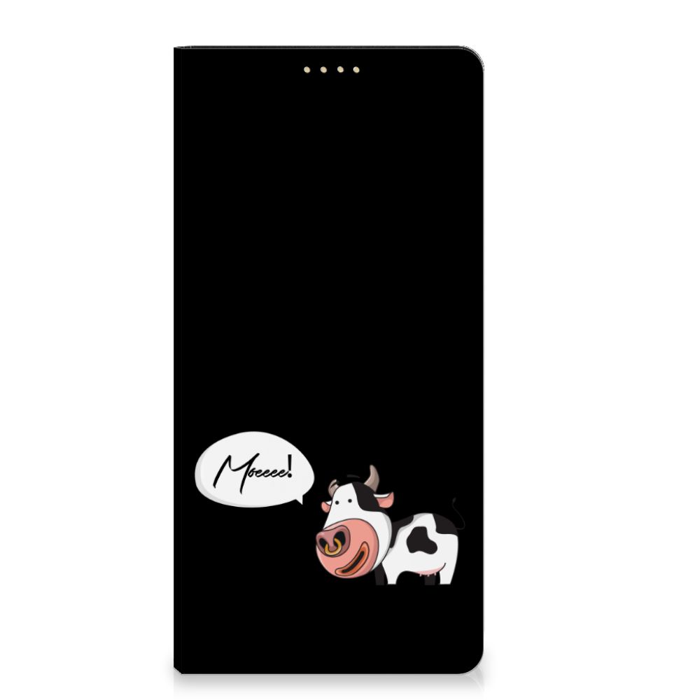 OPPO Reno8 T 5G Magnet Case Cow telefoonhoesje ontwerp koe aanzicht