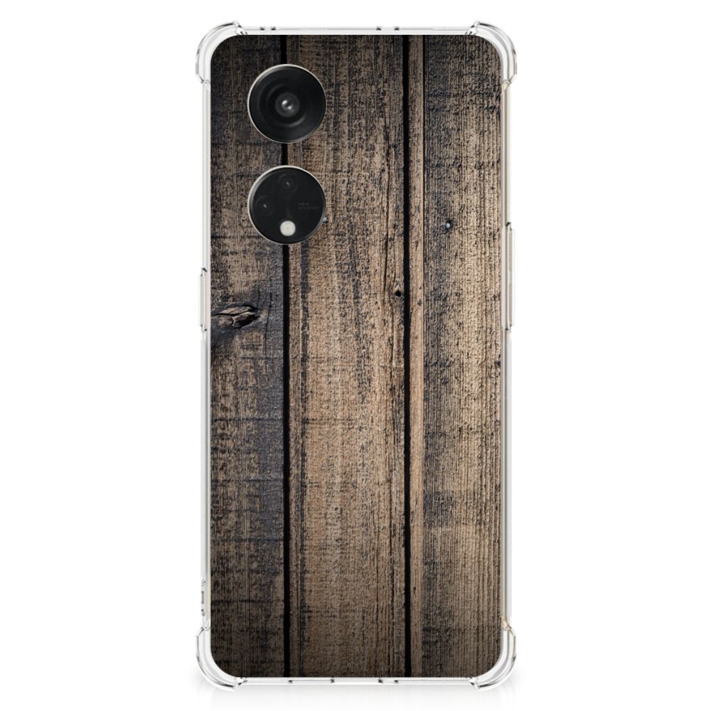 OPPO Reno8 T 5G Stevig Telefoonhoesje Steigerhout B2C Telecom