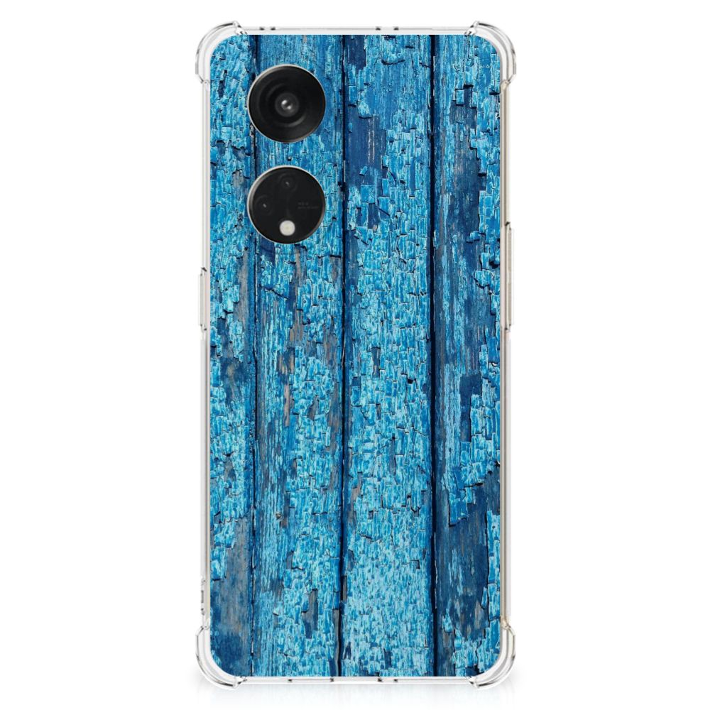 OPPO Reno8 T 5G Stevig Telefoonhoesje Wood Blue B2C Telecom