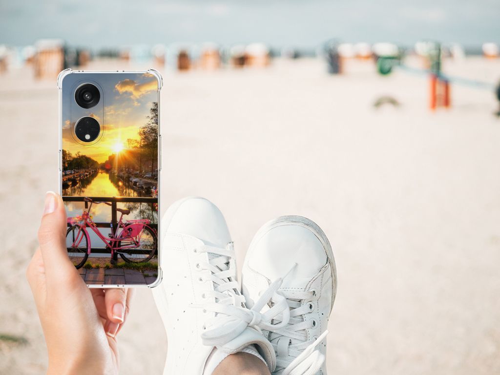OPPO Reno8 T 5G Telefoonhoesje met valbescherming Amsterdamse Grachten B2C Telecom