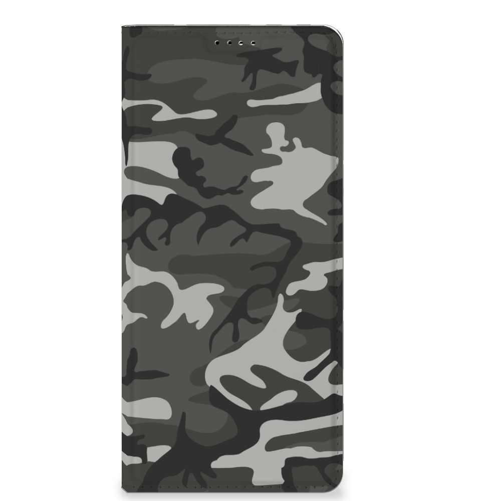 OPPO X6 Pro Hoesje met Magneet Army Light telefoonhoesje camouflage design vooraanzicht