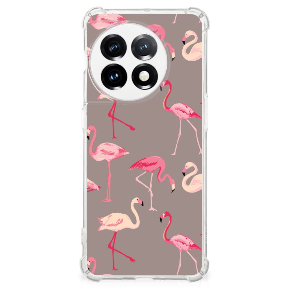 OnePlus 11 Case Anti-shock Flamingo flamingo design voorkant