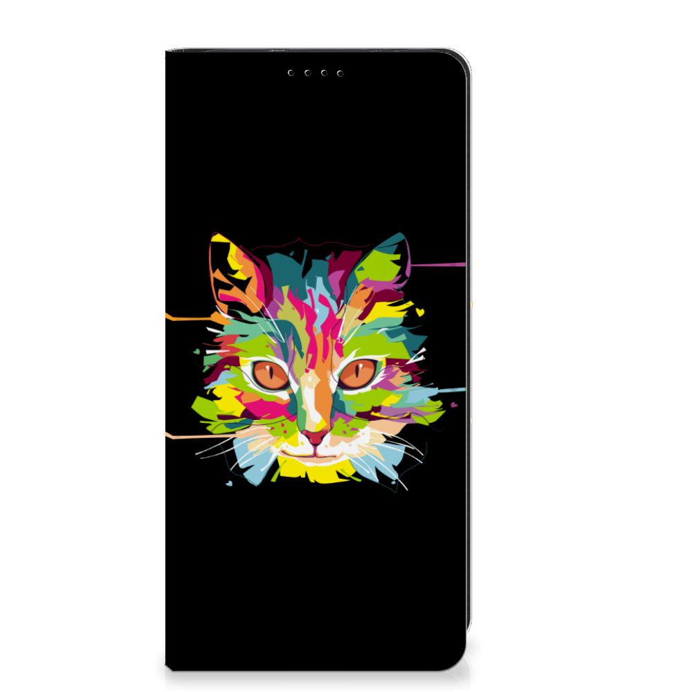 OnePlus 12 Magnet Case Cat Color met levendig kattenontwerp đą voor stijl, gebruiksgemak en bescherming.
