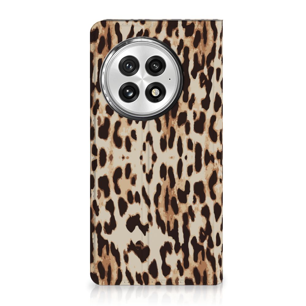 OnePlus 13 Hoesje maken Leopard hoesje luipaardprint voorkant