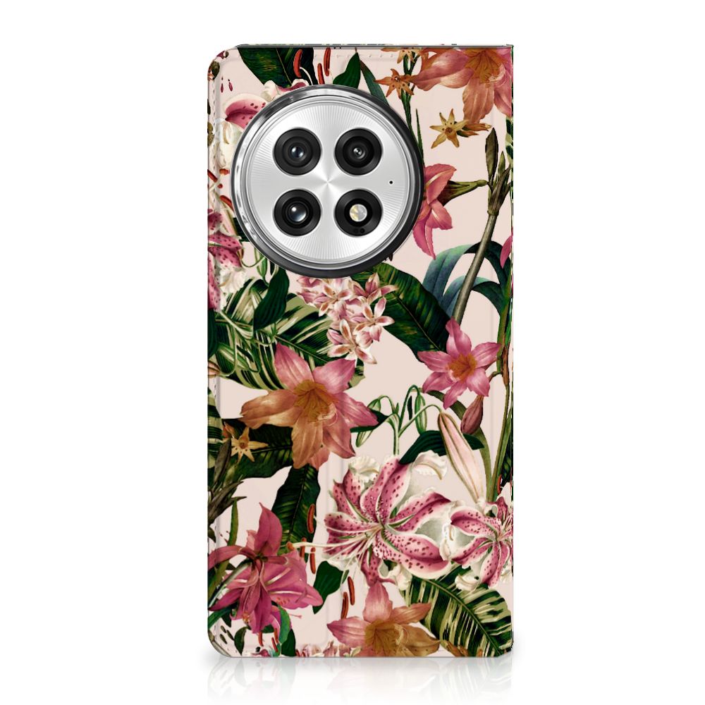 OnePlus 13 Smart Cover Flowers bloemen design voorkant