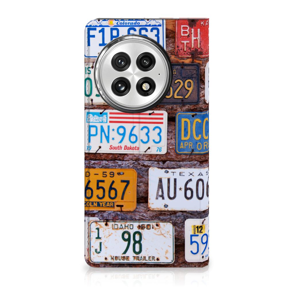 OnePlus 13 Stand Case Kentekenplaten kentekenplaten ontwerp voorkant