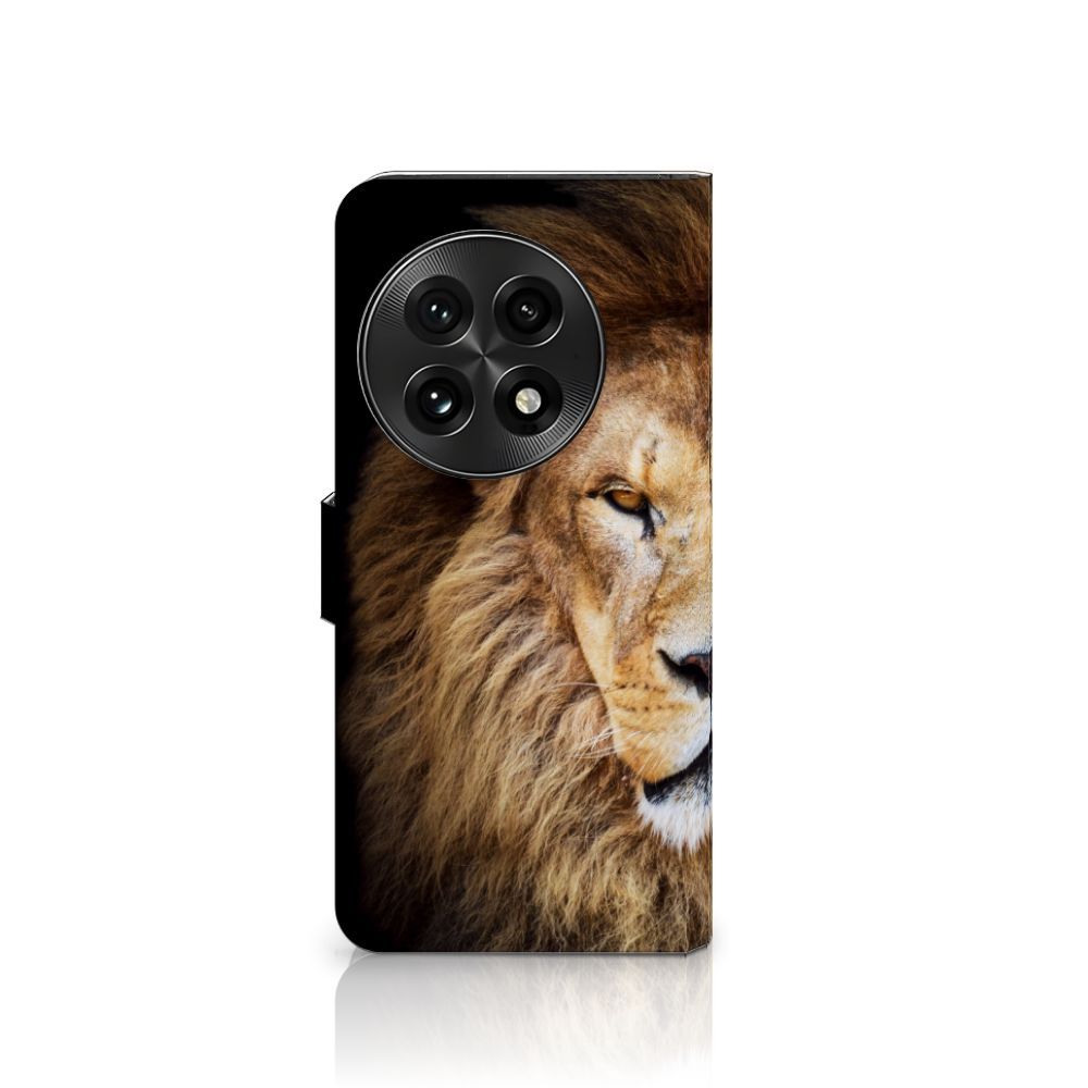 OnePlus 13 Telefoonhoesje met Pasjes Leeuw design leeuw aanzicht