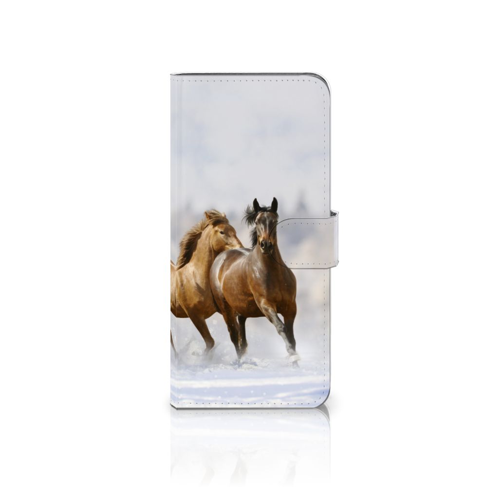 OnePlus 13 Telefoonhoesje met Pasjes Paarden telefoonhoesje paarden ontwerp voorkant