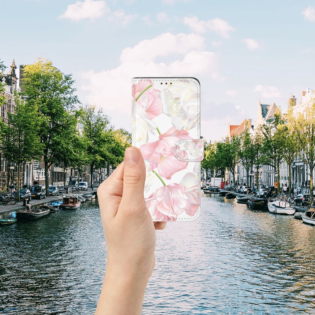 OnePlus Nord 2 5G Hoesje Lovely Flowers hand bloemen aanzicht