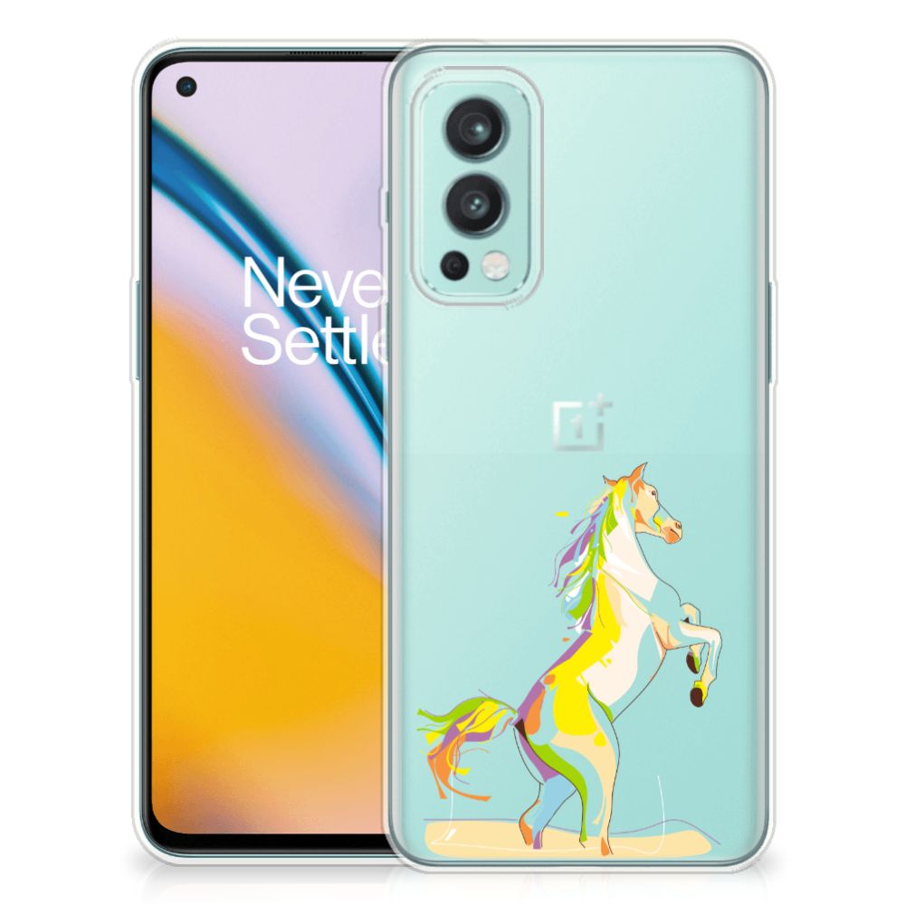 OnePlus Nord 2 5G Telefoonhoesje met Naam Horse Color B2C Telecom