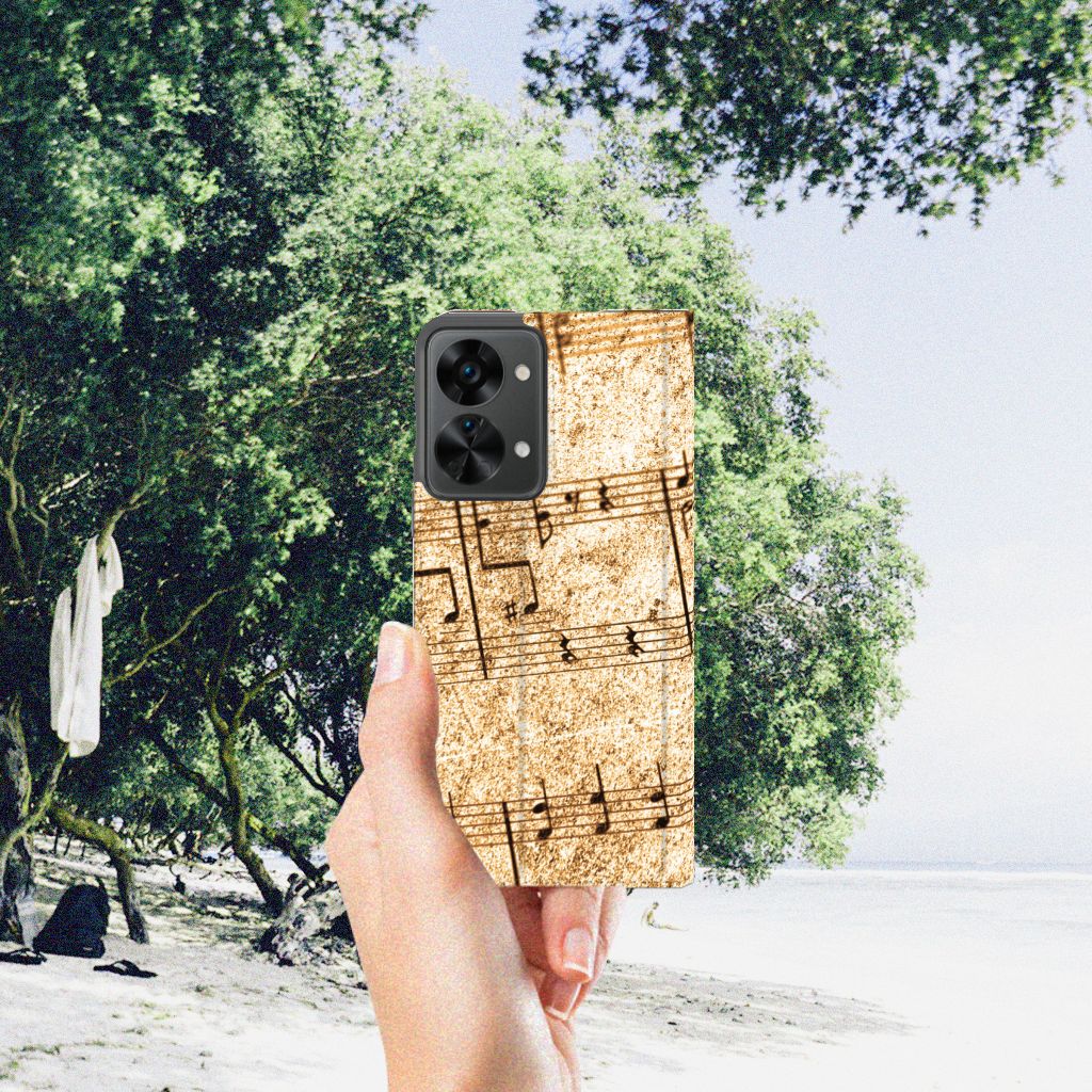 OnePlus Nord 2T Stand Case Bladmuziek - B2C Telecom