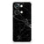OnePlus Nord 3 Anti-Shock Hoesje Marmer Zwart achterkant