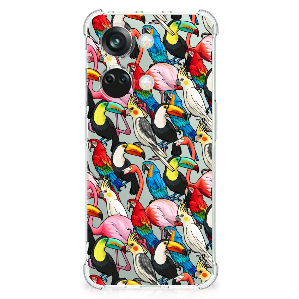 OnePlus Nord 3 Case Anti-shock Birds design achterkant