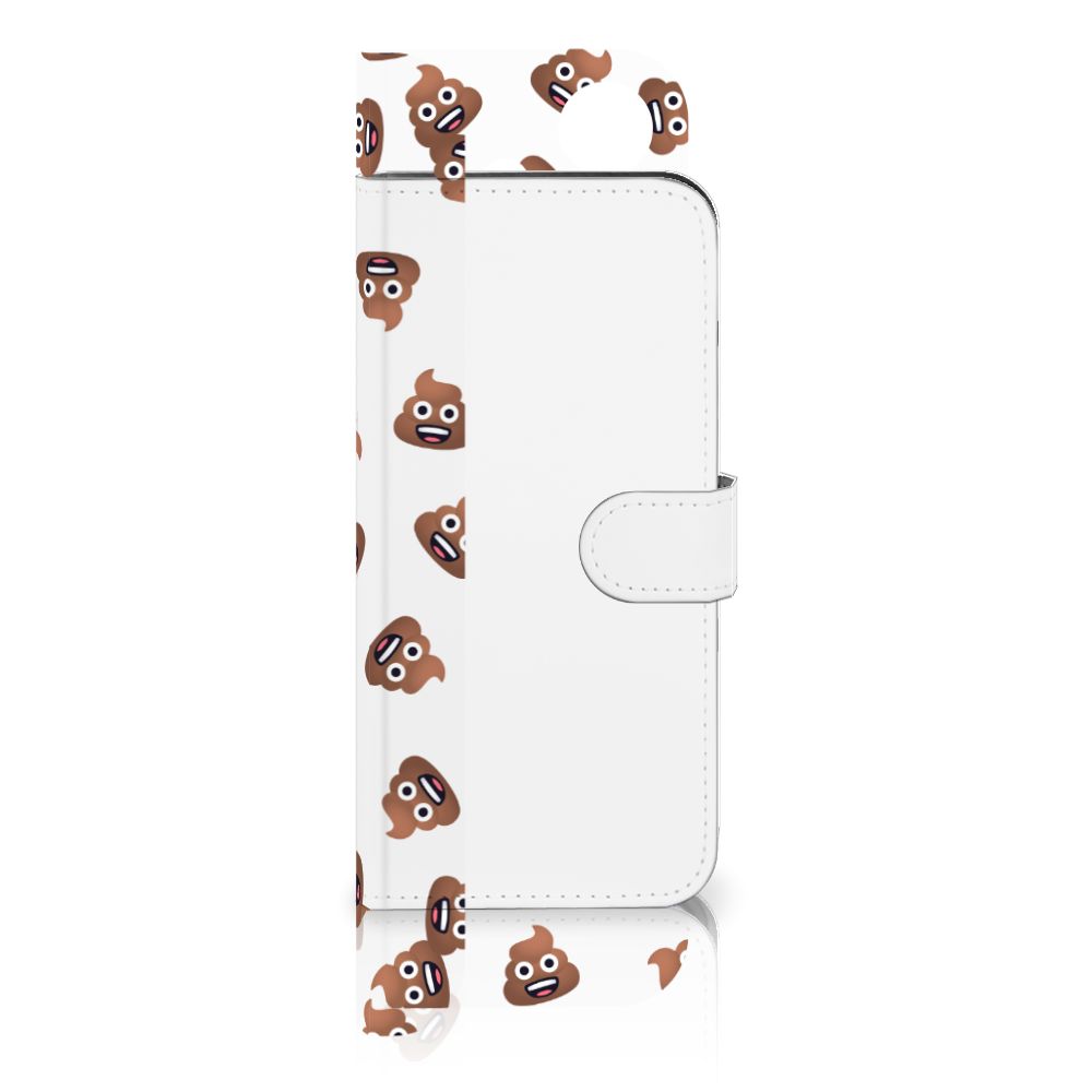 OnePlus Nord 4 Flip Cover Amsterdamse Grachten ontwerp met poep emoji aanzicht