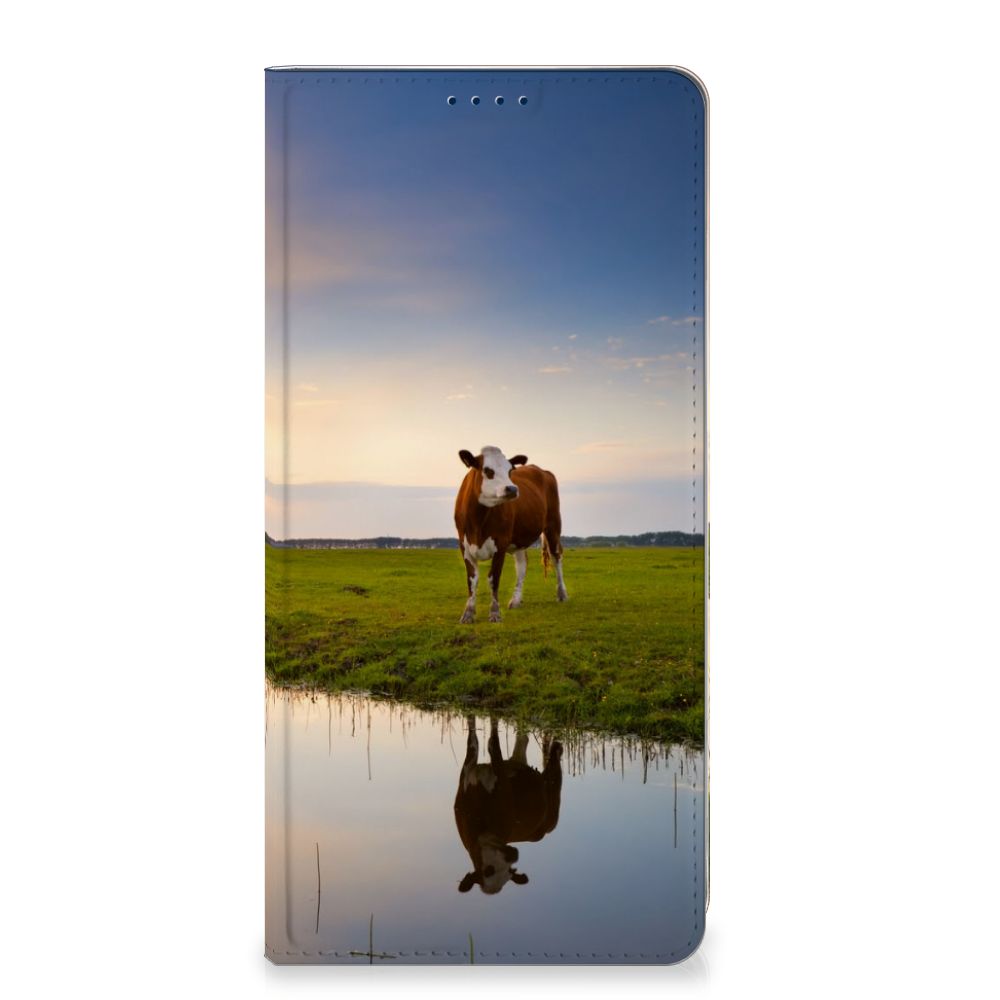 OnePlus Nord 4 Hoesje maken Koe hoesje koe ondergang zon design vooraanzicht