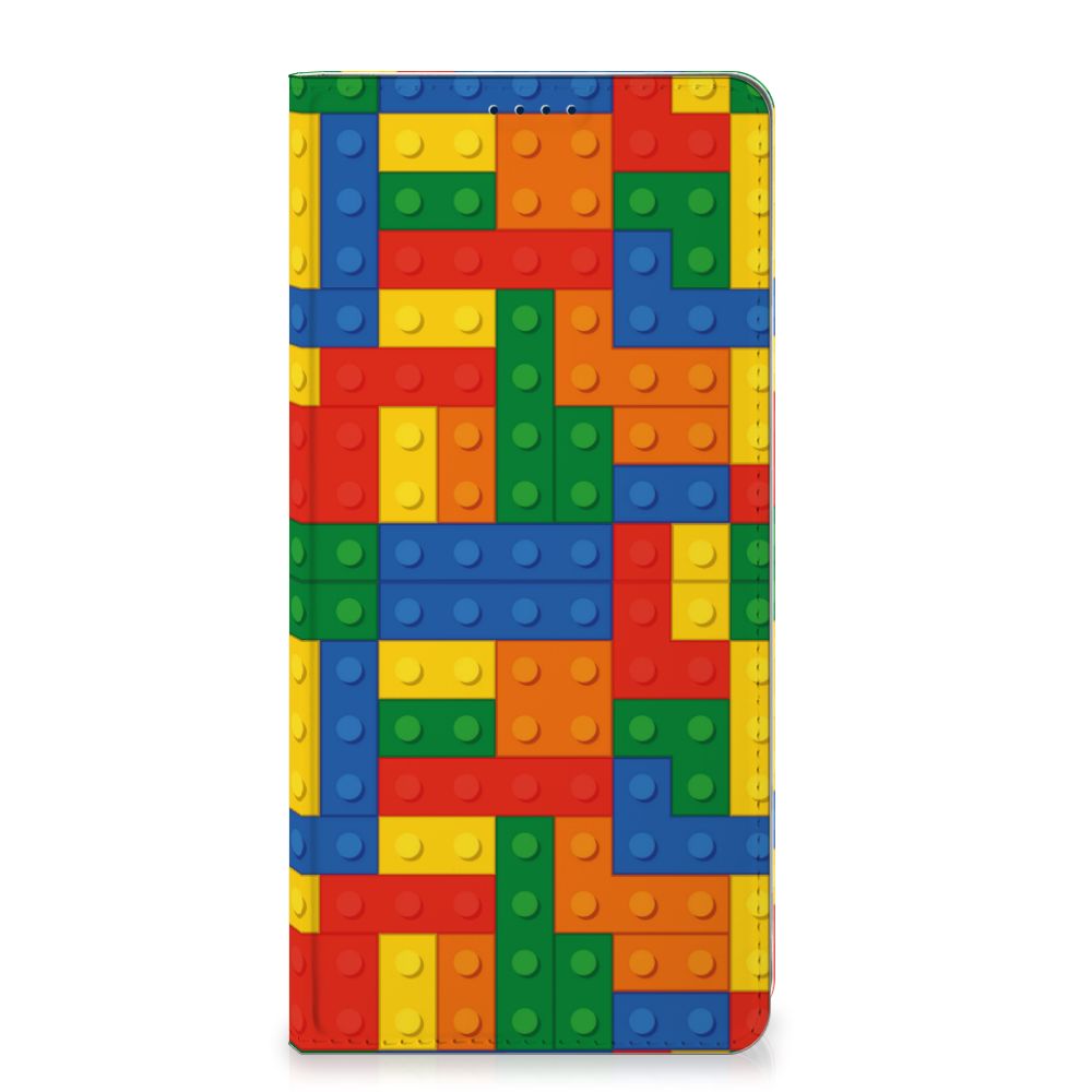 OnePlus Nord 4 Hoesje met Magneet Blokken design Lego kleurblok aanzicht