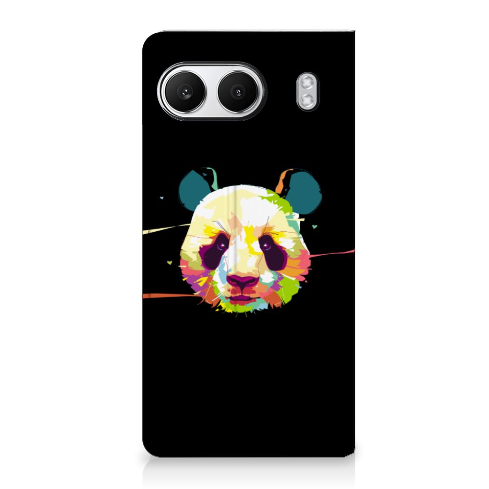 OnePlus Nord 4 Magnet Case Panda Color panda design voorzijde