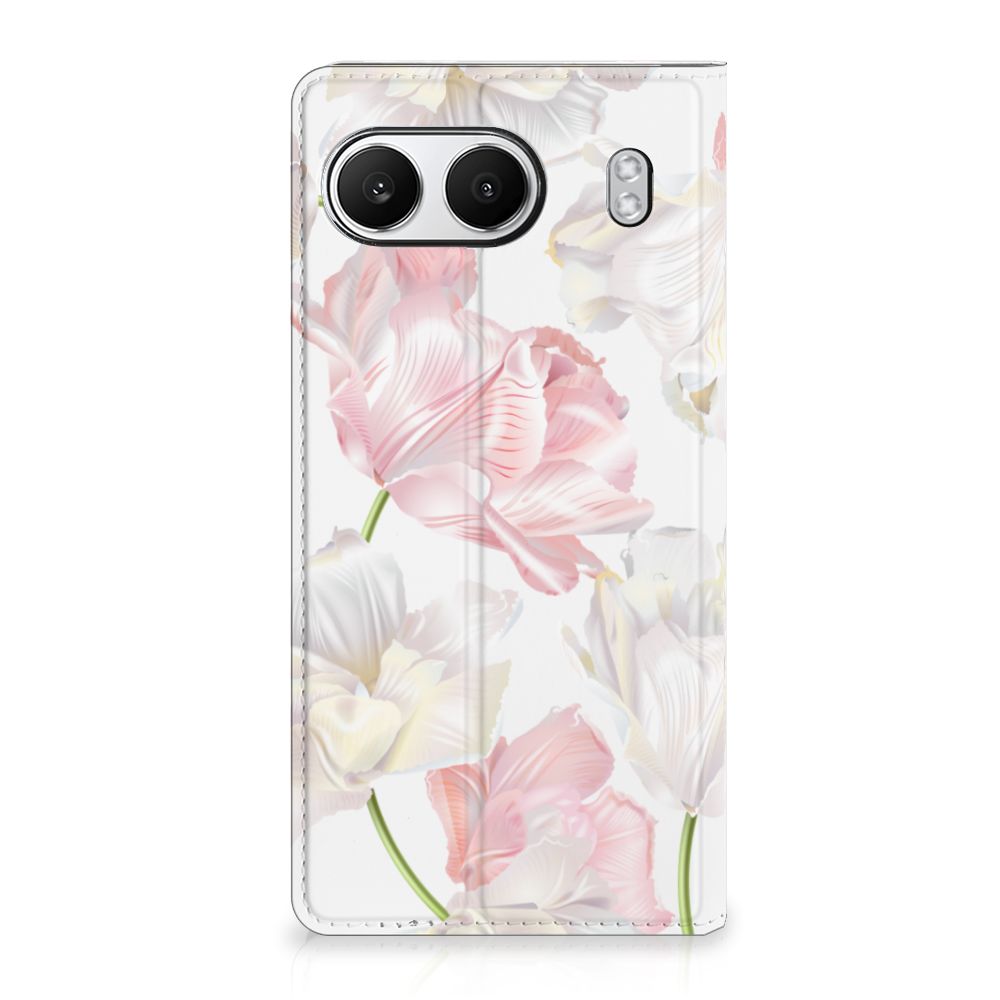 OnePlus Nord 4 Smart Cover Lovely Flowers hoesje bloemen aanzicht