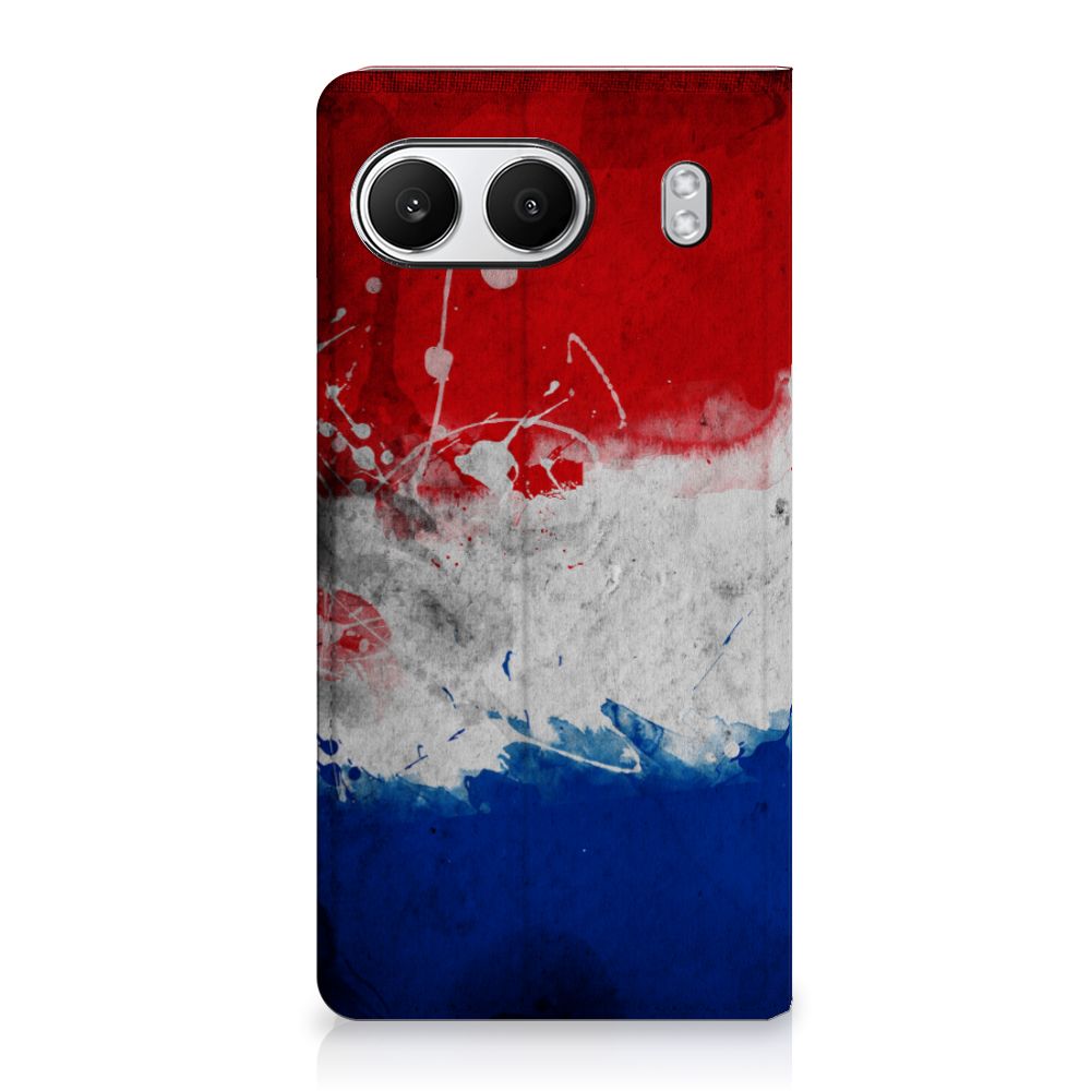 OnePlus Nord 4 Standcase Nederland design Nederlandse vlag aanzicht