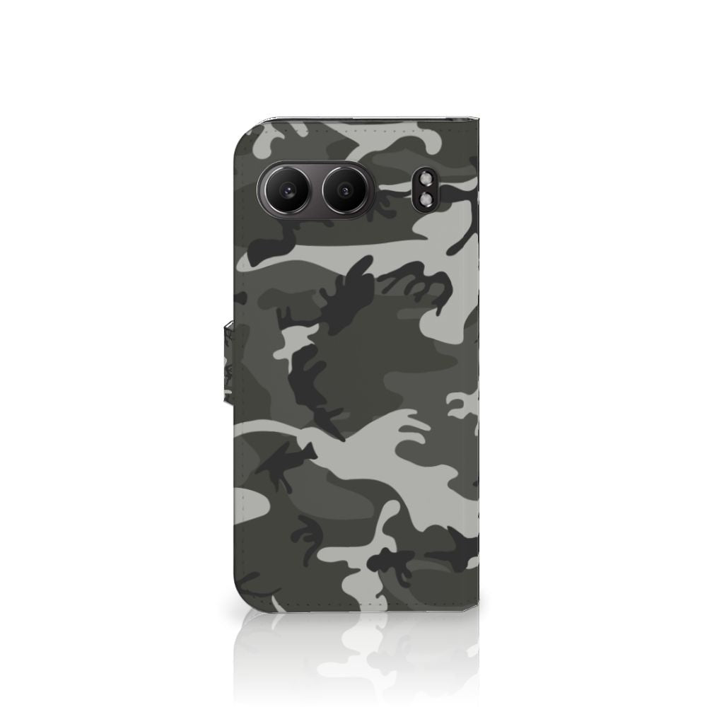 OnePlus Nord 4 Telefoon Hoesje Army Light telefoonhoesje camouflage design vooraanzicht