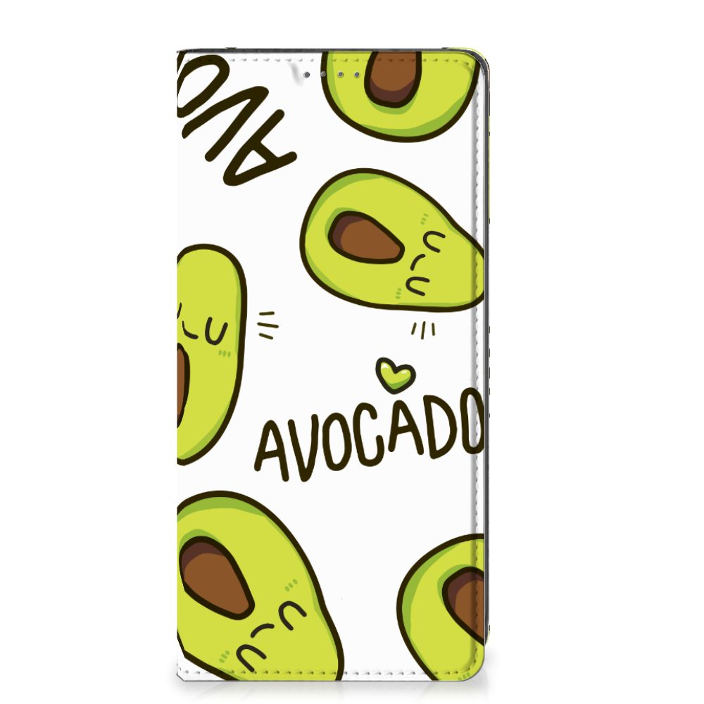 OnePlus Nord CE 2 Lite 5G Magnet Case Avocado Singing met schattige avocado's op een witte achtergrond đĨ.