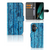 OnePlus Nord CE 3 Book Style Case Wood Blue designnaam bookcase aanzicht