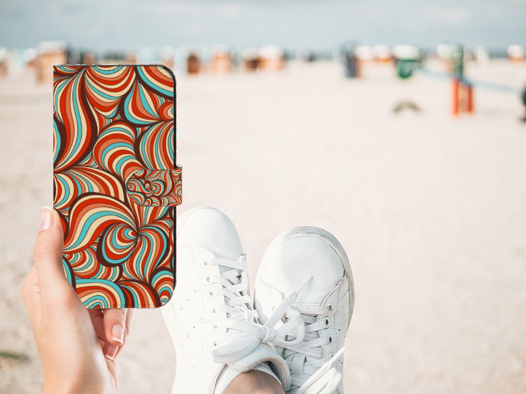 OnePlus Nord CE 3 Hoesje Retro design retro swirls hand beach