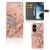 OnePlus Nord CE 3 Lite Bookcase Marmer Oranje boekcase oranje marmer voorkant binnenkant