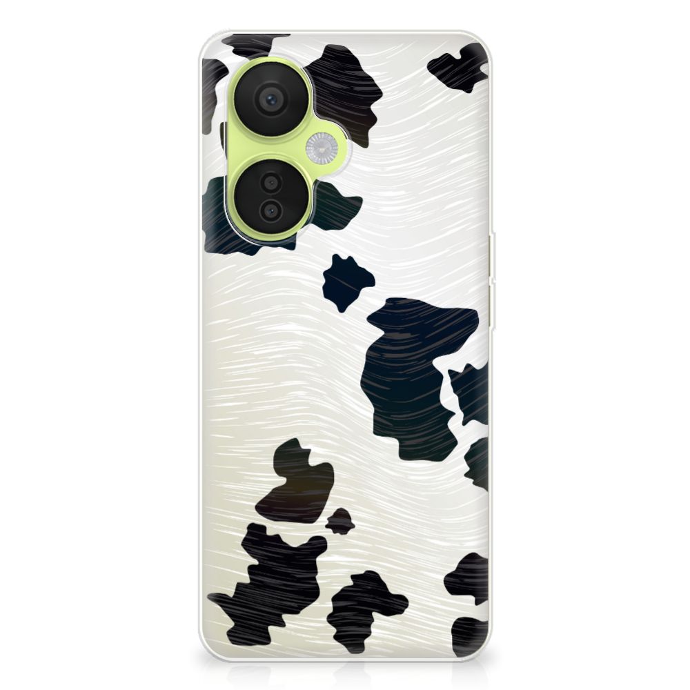 OnePlus Nord CE 3 Lite TPU Hoesje Koeienvlekken design cow camouflage back