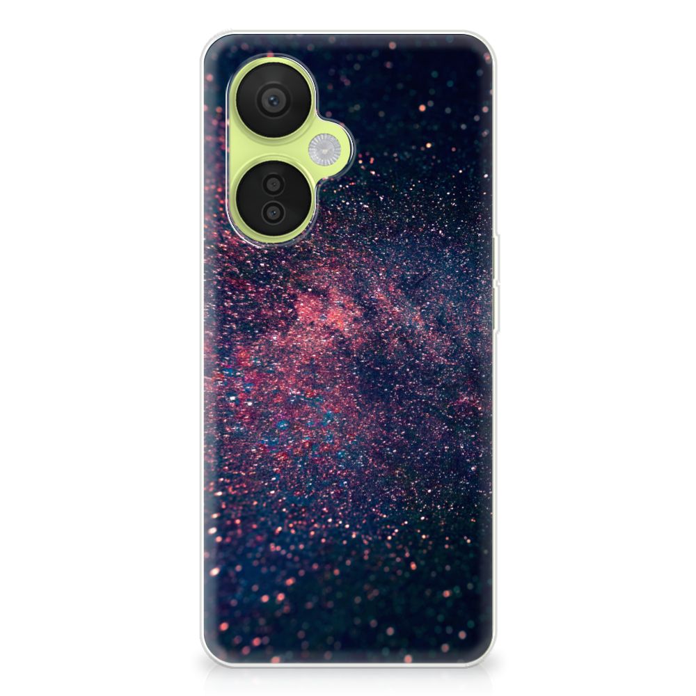 OnePlus Nord CE 3 Lite TPU Hoesje Stars design sterrenachtergrond aanzicht