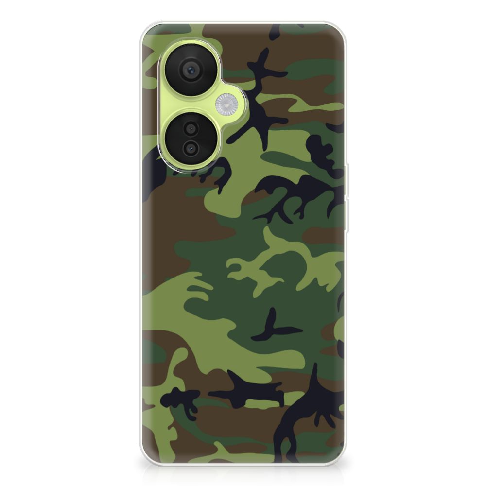 OnePlus Nord CE 3 Lite TPU bumper Army Dark camouflage achterzijde
