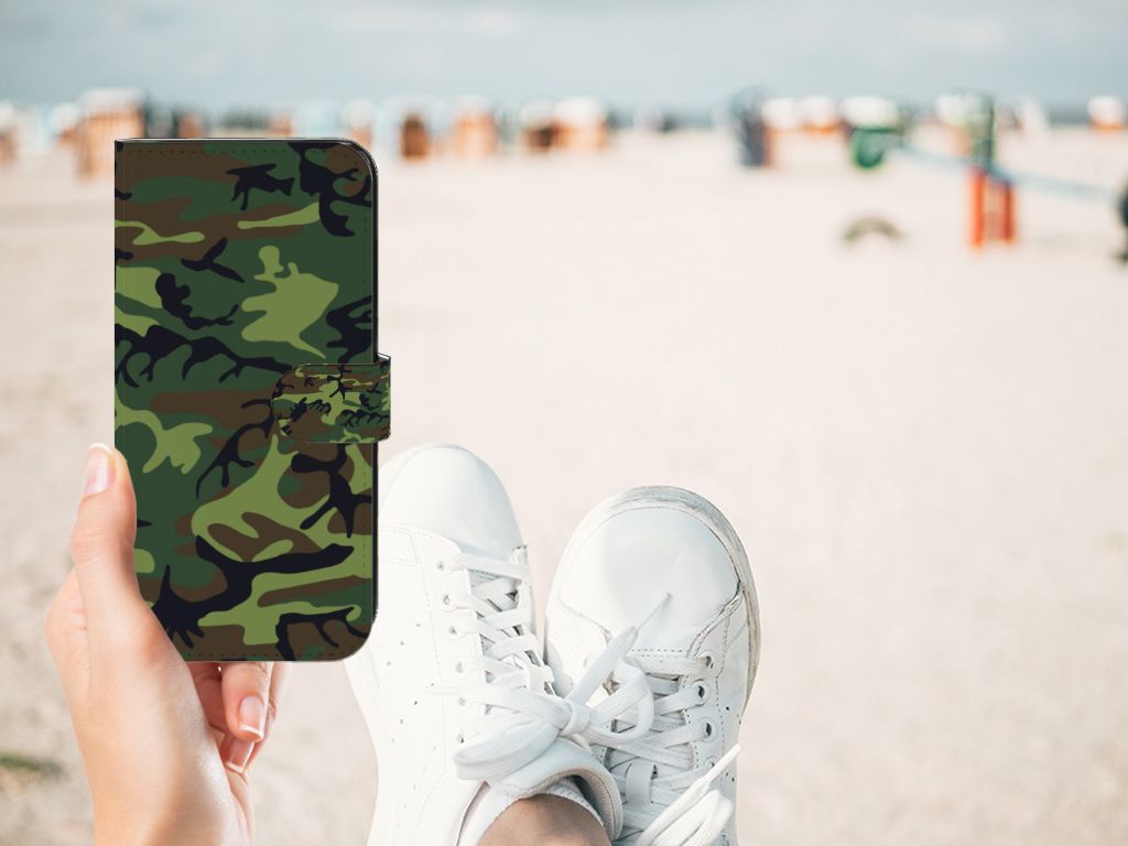 OnePlus Nord CE 3 Telefoon Hoesje Army Dark camouflage design hand strand