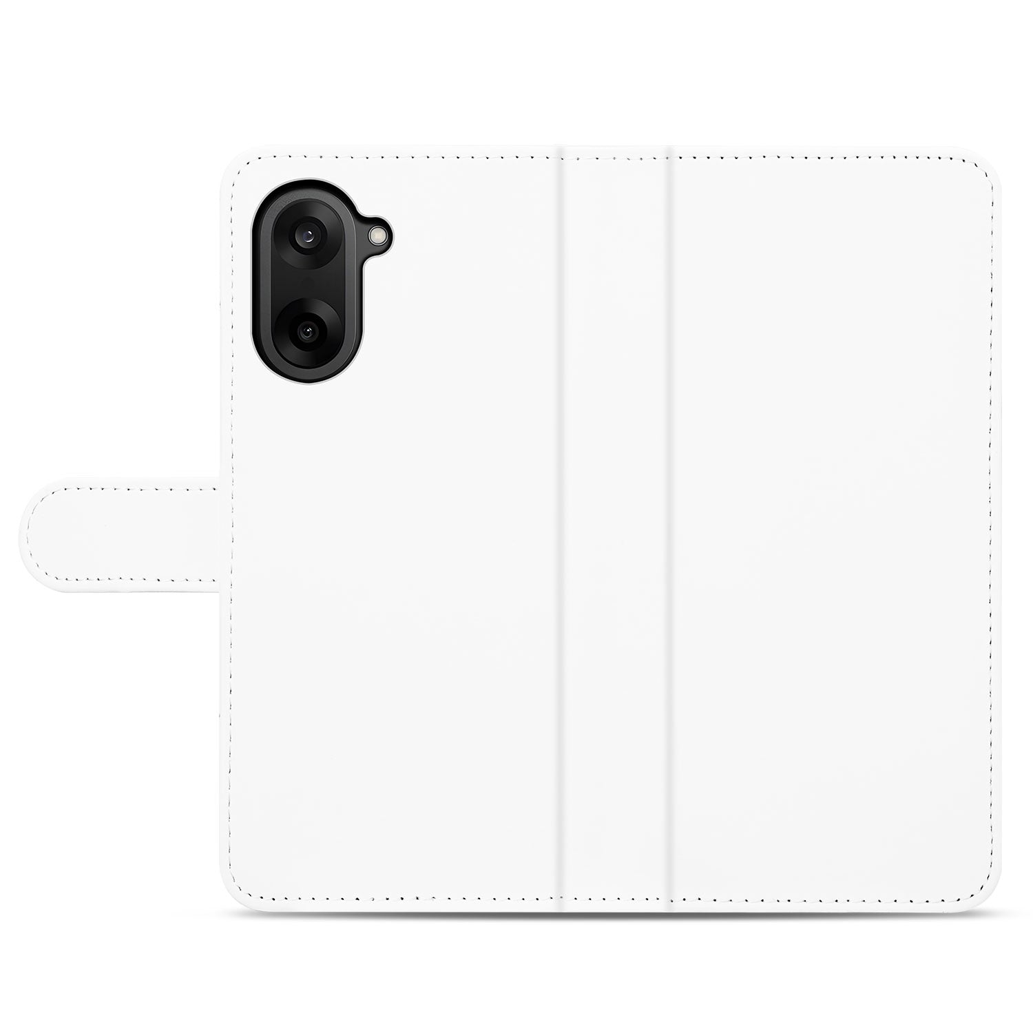 OnePlus Nord CE 5 Book Case Wit Met Pasjeshouder Kunstleer book case wit achterkant