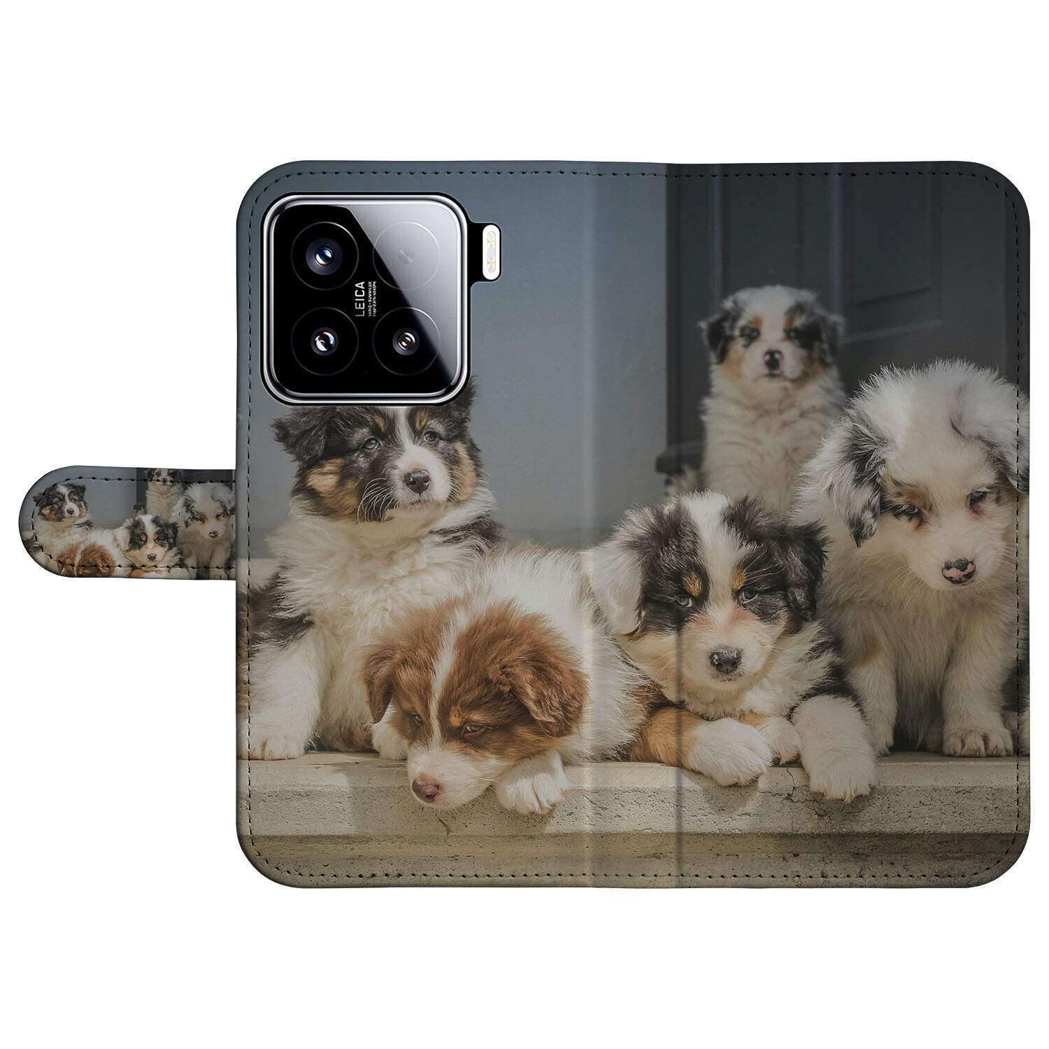 Xiaomi 15 Book Case Ontwerp Jouw Eigen gepersonaliseerd hoesje met foto honden