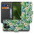 Fairphone 6 Orchidee Groen Portemonnee Hoesje boek case voorkant en achterkant
