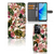 PPO A57 | A57s | A77 4G Hoesje Flowers hoesje bloemen design voorkant achterkant