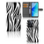PPO A57 | A57s | A77 4G Telefoonhoesje met Pasjes Zebra met zebraprint en ruimte voor 3 pasjes đĻ.