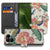 Pink Peacock Fairphone 6 Book Case pauwenverenprint bovenzijde voorzijde
