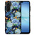 Samsung Galaxy A17 Telefoonhoesje IJsvogel design bloemen aanzicht