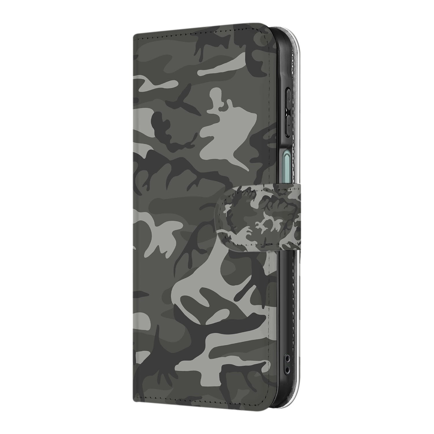 Samsung Galaxy A17 Portemonnee Hoesje Army Light Camouflage TPU