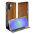 Samsung Galaxy A17 Book Wallet Case Donker Hout aanzicht binnenkant buitenkant
