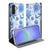 Samsung Galaxy A17 Flowers Blue Telefoonhoesje met pashouder design blauwe bloemen aanzicht