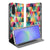 Samsung Galaxy A17 Flip Style Cover Geruit kleurrijk geometrisch ontwerp open voorkant