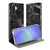Samsung Galaxy A17 Book Case Marmer Zwart achterkant voorkant standcase