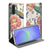 Pink Peacock Telefoonhoesje Samsung Galaxy A17 book case aanzicht pauwen bloemmotieven