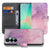 Samsung Galaxy A27 bookcase Pink Purple Paint, voorkant met gesloten klep